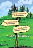 Buchumschlag von Alexa Kompasz - Alexa, öffne die Herzen! Handgefertigte Zeichnung von Tannenbäumen auf einer grünen Wiese.