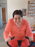 Márta hat Freude an der Bewegung